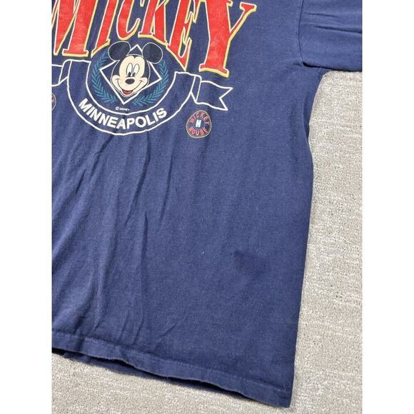 Vintage Mickey Mouse Disney 90s Minneapolis T-Shirt USA Sz Large - Picture 2 of 7